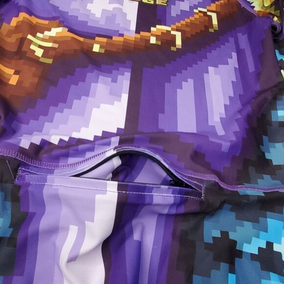 UK BRAND FIERCE EDGE long sleeve RASHGUARD ATHLETIC SHIRT SUP POCKET m medium - Picture 4 of 8